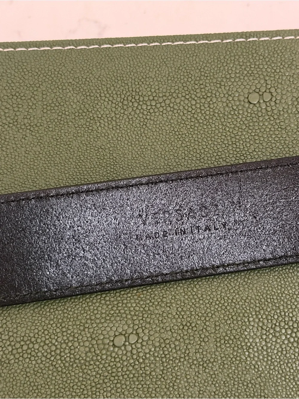 Versace Black Leather Belt with Silver Medusa Buckle (85 CM)
